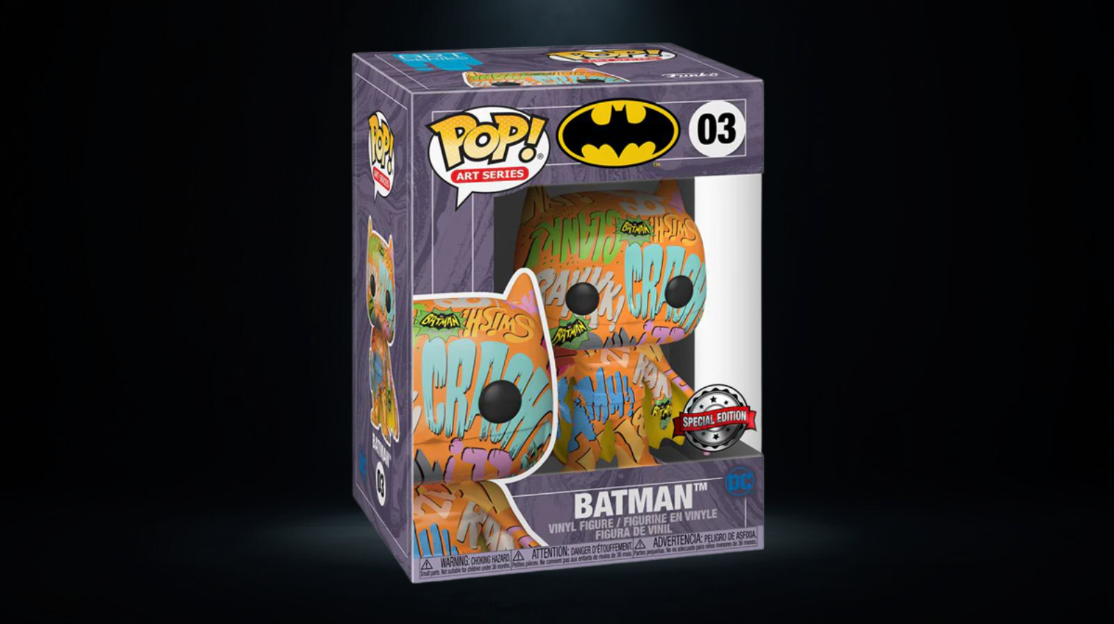 Funko Pop! Art Series Batman set 4 Funko Pop! Heroes DC – Batman Art Series Set Completo (4 Figuras) #01–04 Special Edition - Imagen 4
