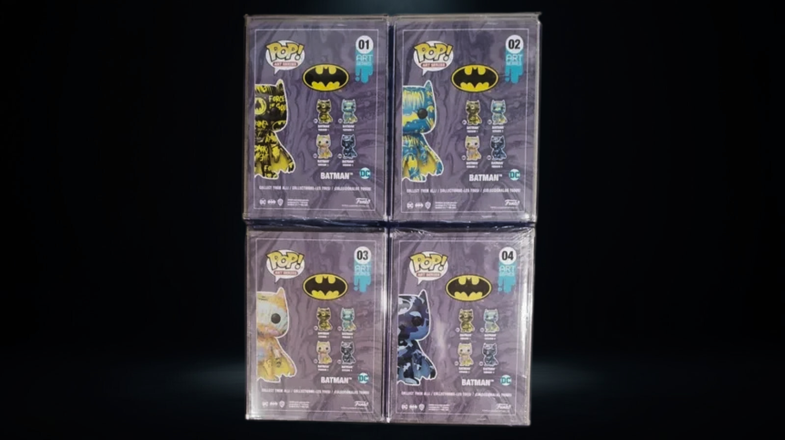 Funko Pop! Art Series Batman set 4 Funko Pop! Heroes DC – Batman Art Series Set Completo (4 Figuras) #01–04 Special Edition - Imagen 6