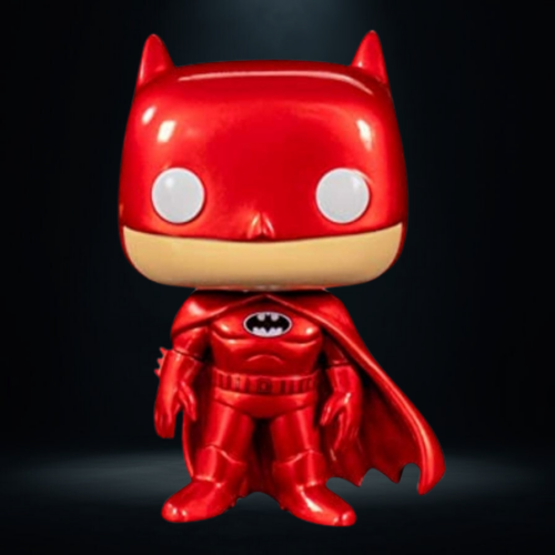 Funko Pop Heroes DC Batman Red Chrome 80 Years Target Exclusive #144