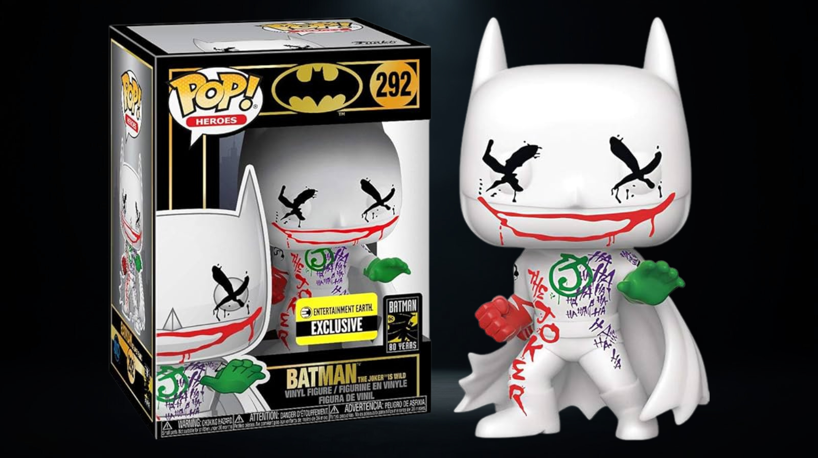 Funko Pop Heroes DC Batman The Joker is Wild Entertainment Earth Exclusive #292 - Imagen 2