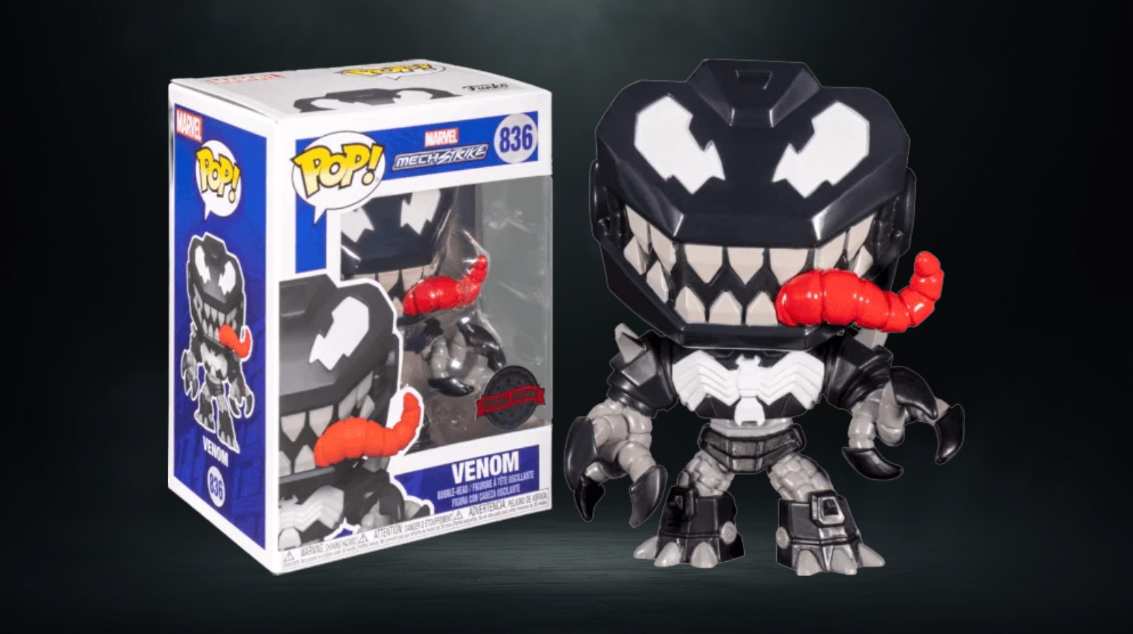 Funko Pop Marvel Mech Strike Venom #836 - Imagen 2