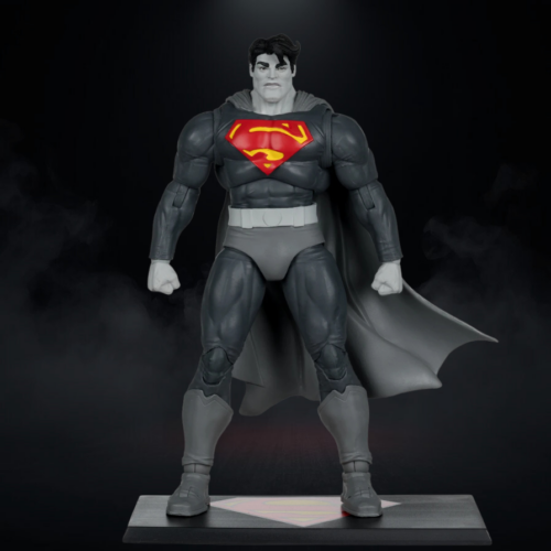 McFarlane DC Multiverse Superman Dark Knight Returns Black & White Accent Gold Label 7”