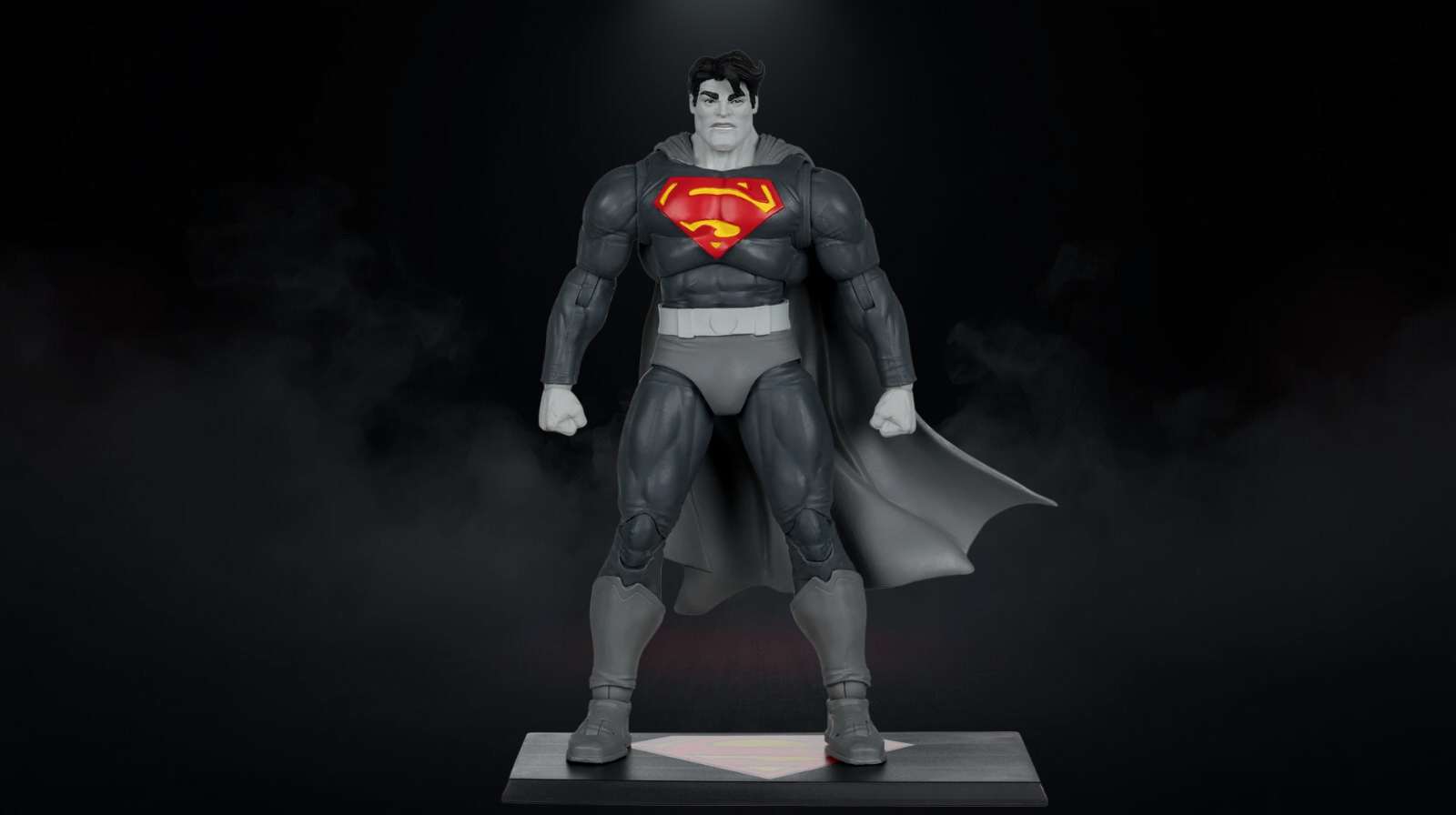 McFarlane DC Multiverse Superman Dark Knight Returns Black & White Accent Gold Label 7”