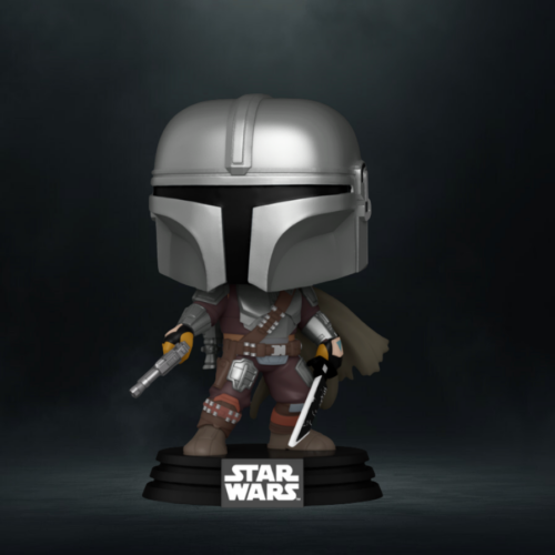 Funko Pop! Star Wars The Mandalorian with Darksaber #604 Glow in the Dark GameStop Exclusive