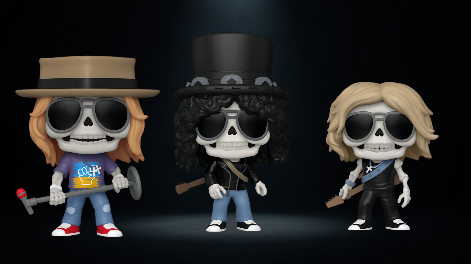Funko Pop! Rocks Guns N’ Roses Skeleton Complete Set Funko Exclusive - Imagen 5
