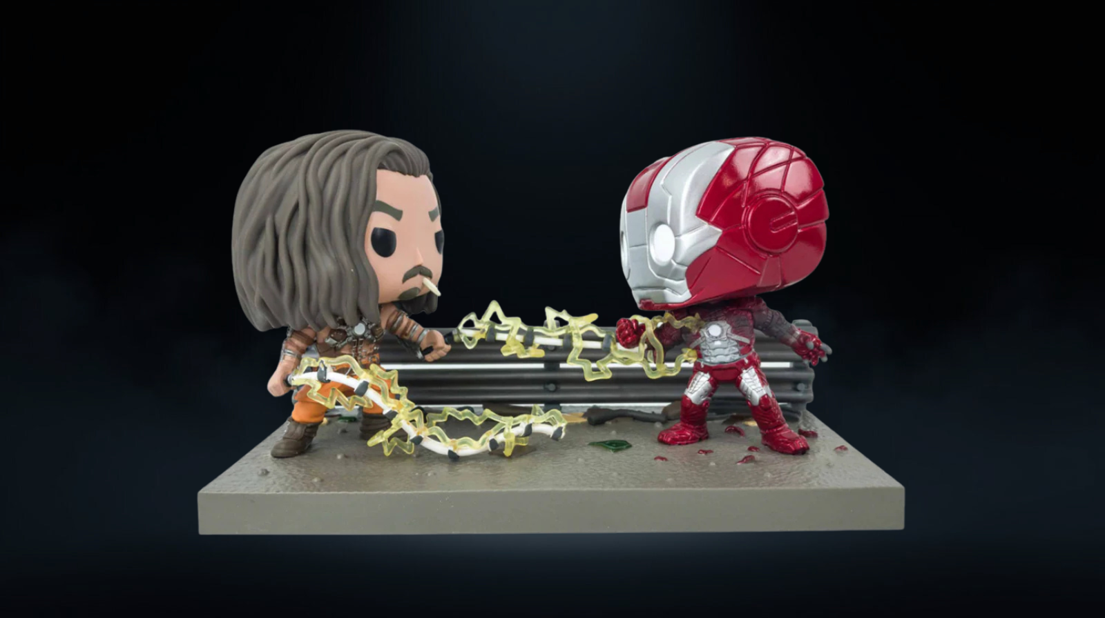 Funko Pop! Movie Moments: Marvel Studios Whiplash vs. Iron Man #361 Marvel Collector Corps Exclusive