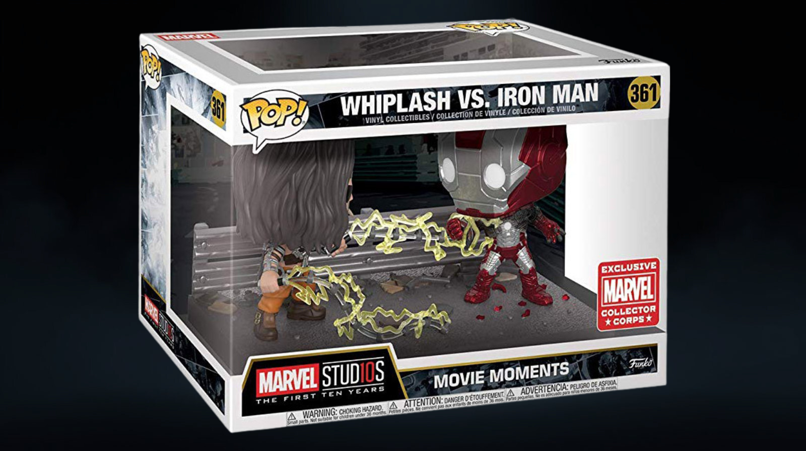 Funko Pop! Movie Moments: Marvel Studios Whiplash vs. Iron Man #361 Marvel Collector Corps Exclusive - Imagen 2