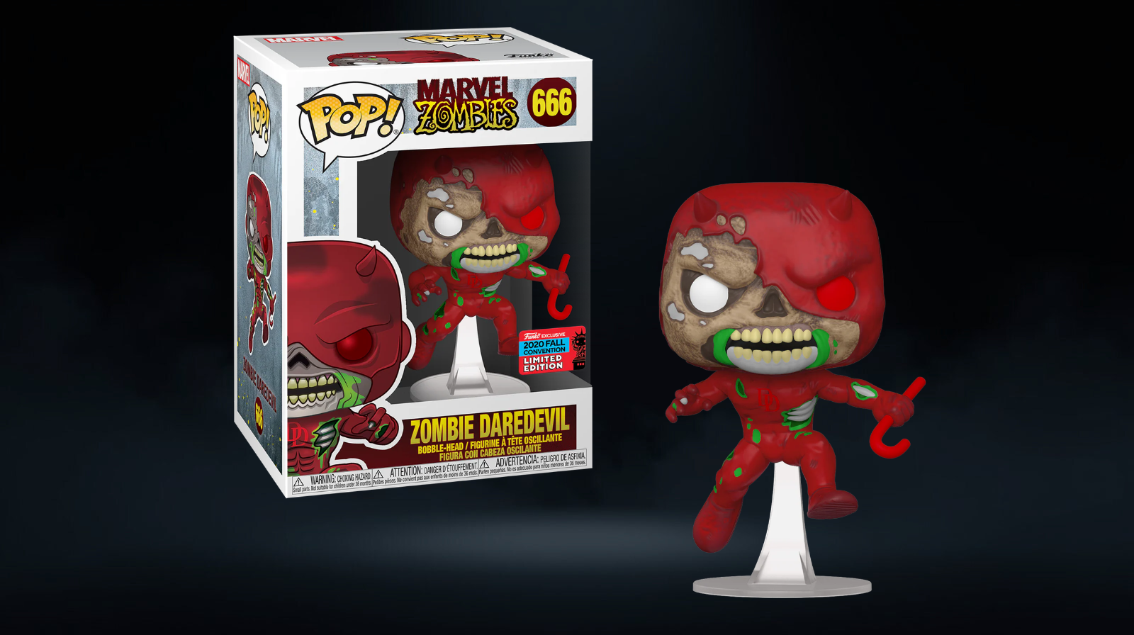 Funko Pop! Marvel Zombies Zombie Daredevil #666 NYCC 2020 Limited Edition Exclusive - Imagen 2