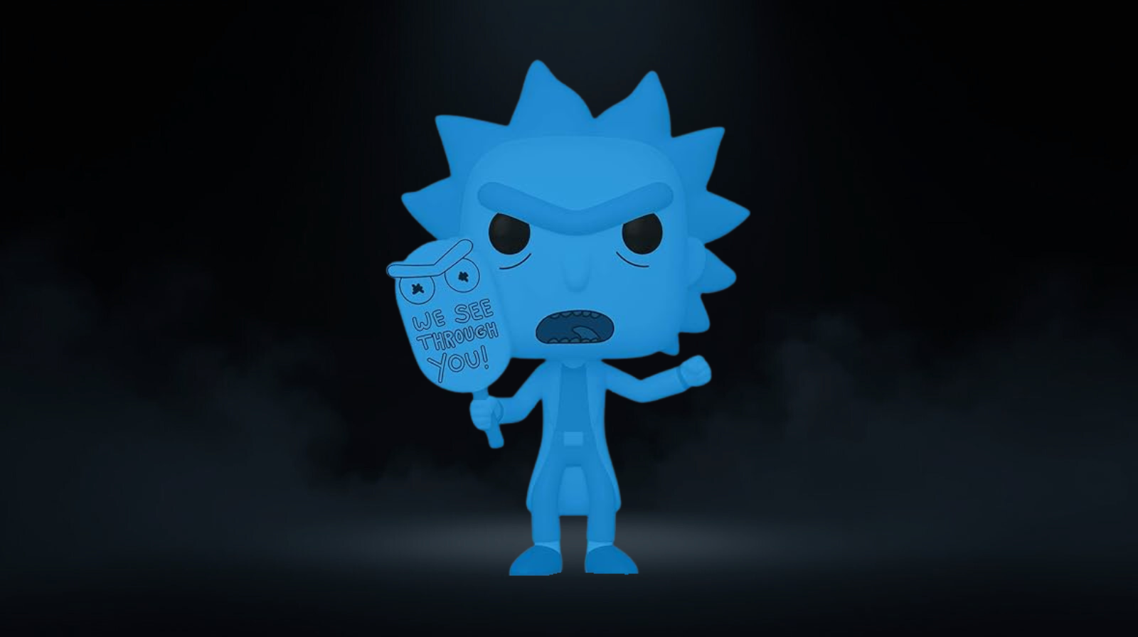 Funko Pop! Rick and Morty Hologram Rick Clone Glow in the Dark #665 Amazon Exclusive - Imagen 2