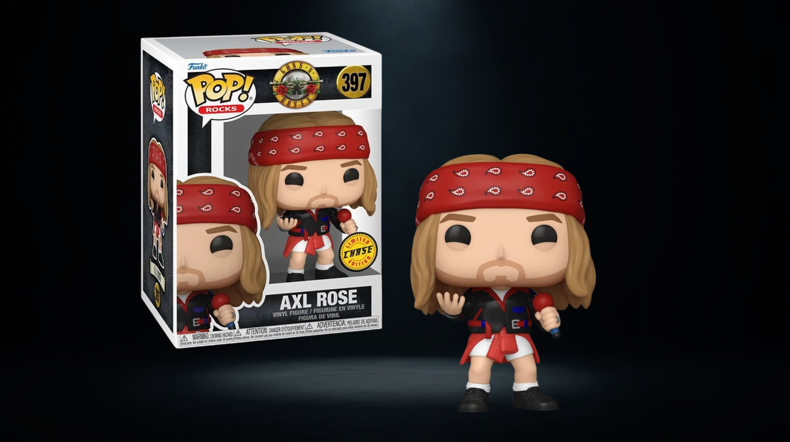 Funko Pop! Rocks Guns N’ Roses Axl Rose Chase #397 - Imagen 2