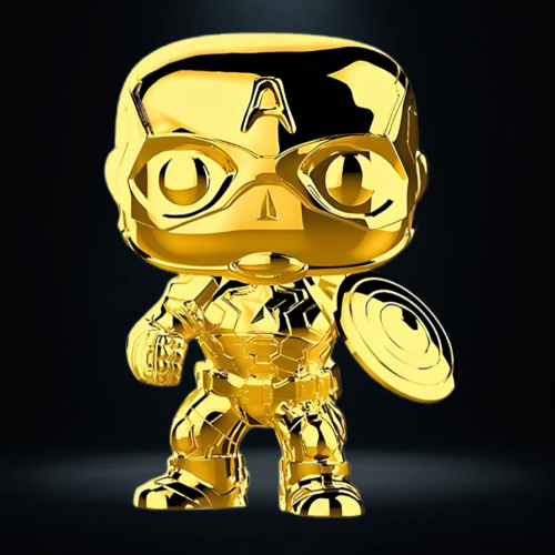 Funko Pop! Marvel Captain America Gold #377 Marvel Studios The First 10 Years