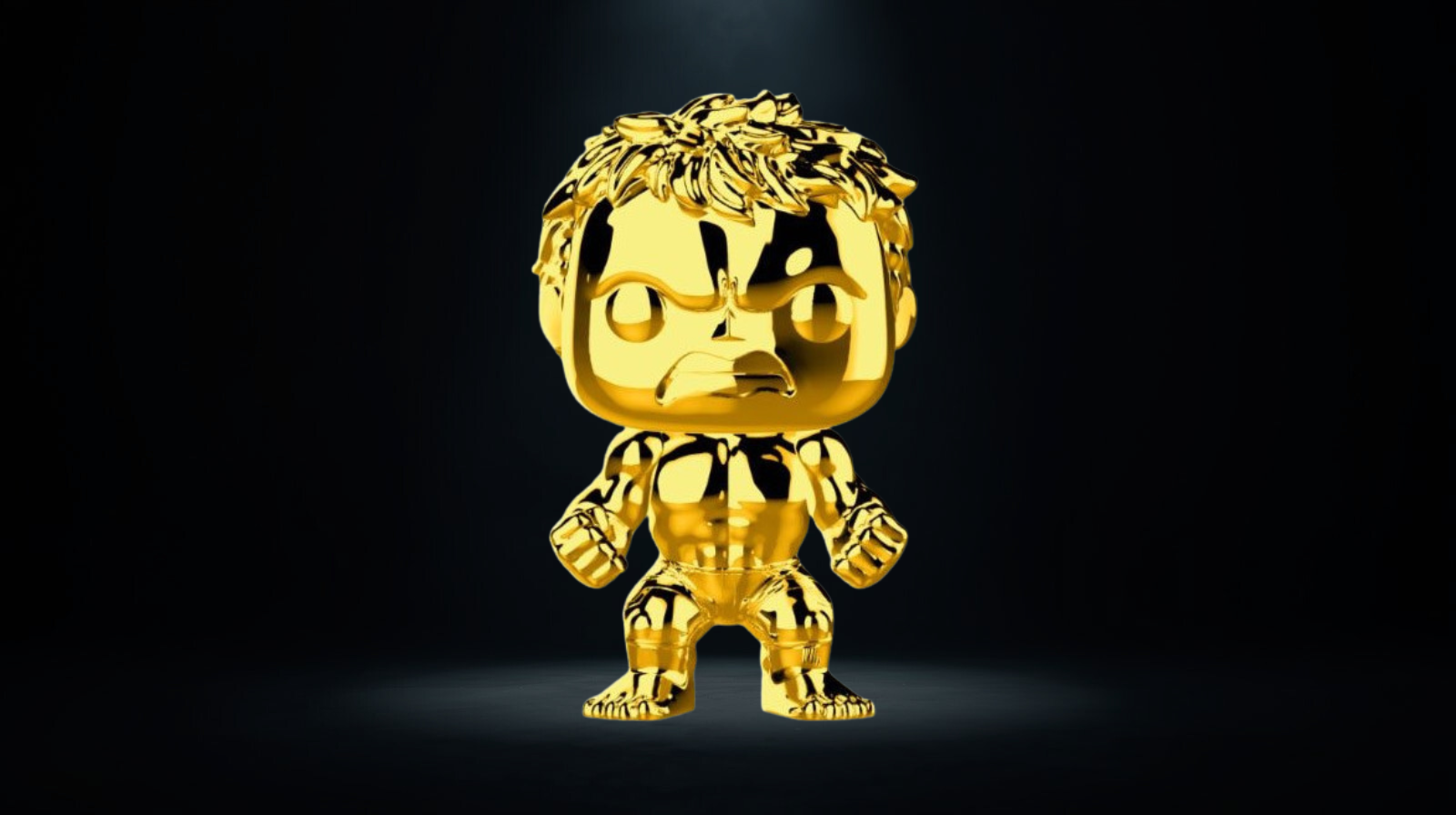 Funko Pop! Marvel Hulk Gold #379 Marvel Studios The First 10 Years