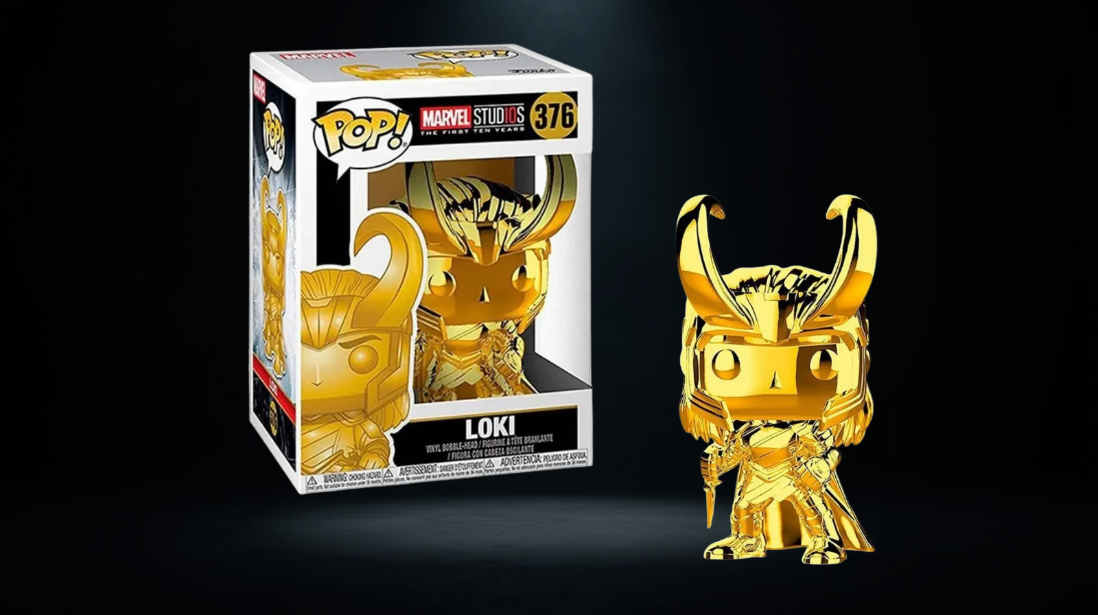 Funko Pop! Marvel Loki Gold #376 Marvel Studios The First 10 Years - Imagen 2
