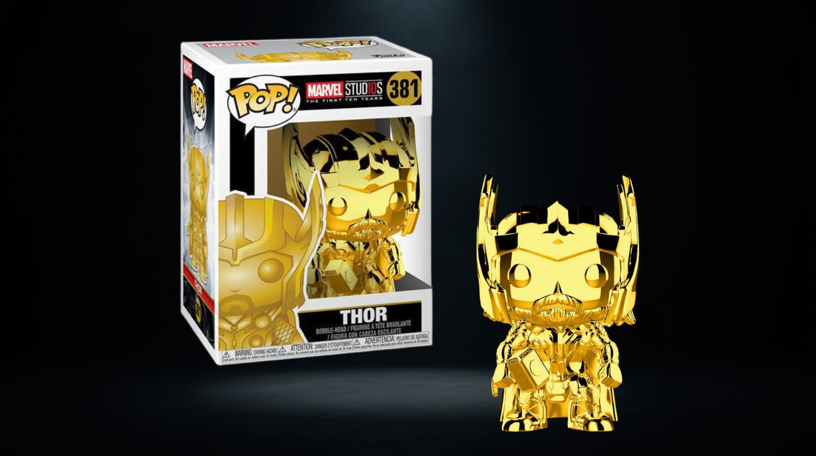 Funko Pop! Marvel Thor Gold #381 Marvel Studios The First 10 Years - Imagen 2