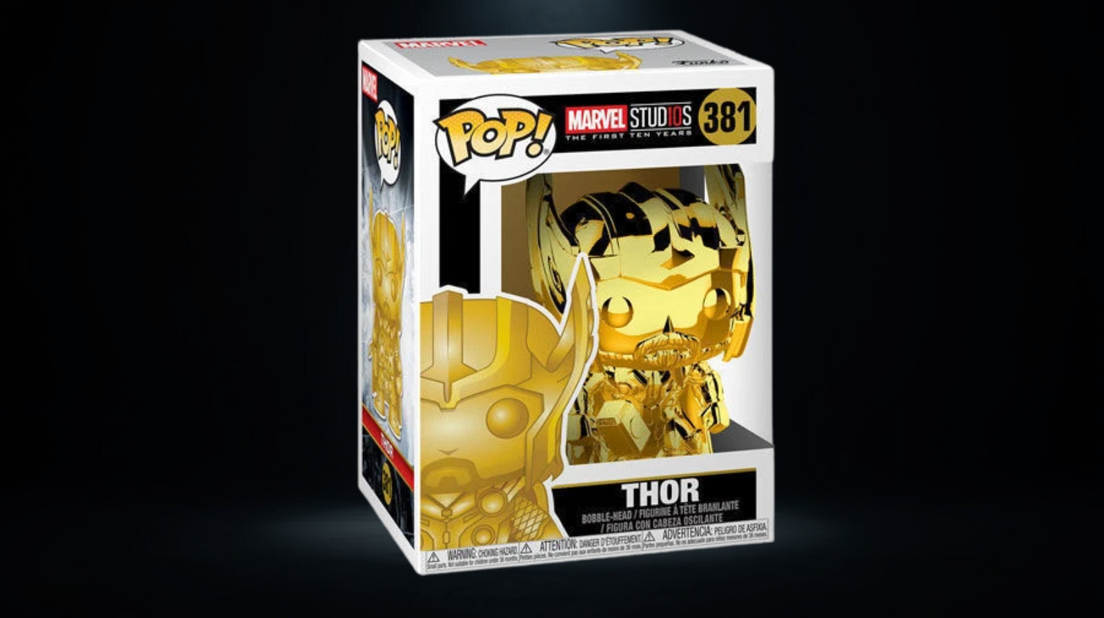 Funko Pop! Marvel Thor Gold #381 Marvel Studios The First 10 Years - Imagen 3