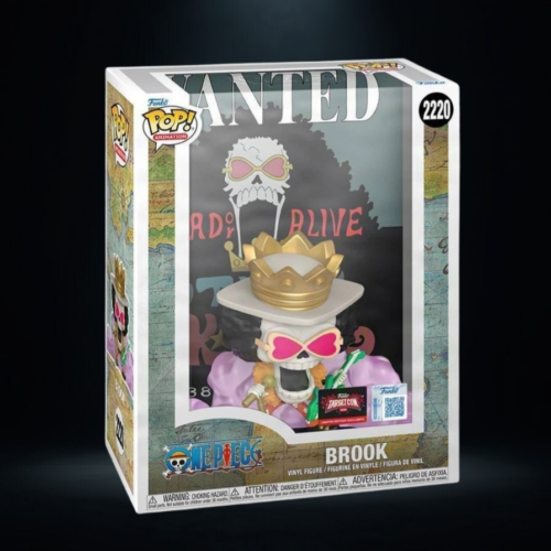 Funko Pop! Poster Brook #2220 Wanted One Piece TargetCon Exclusive