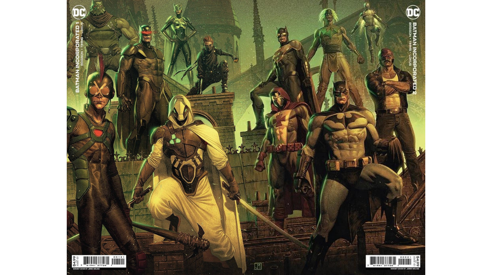 Batman Incorporated #1-2 – Set de Portadas Conectadas por Jorge Molina