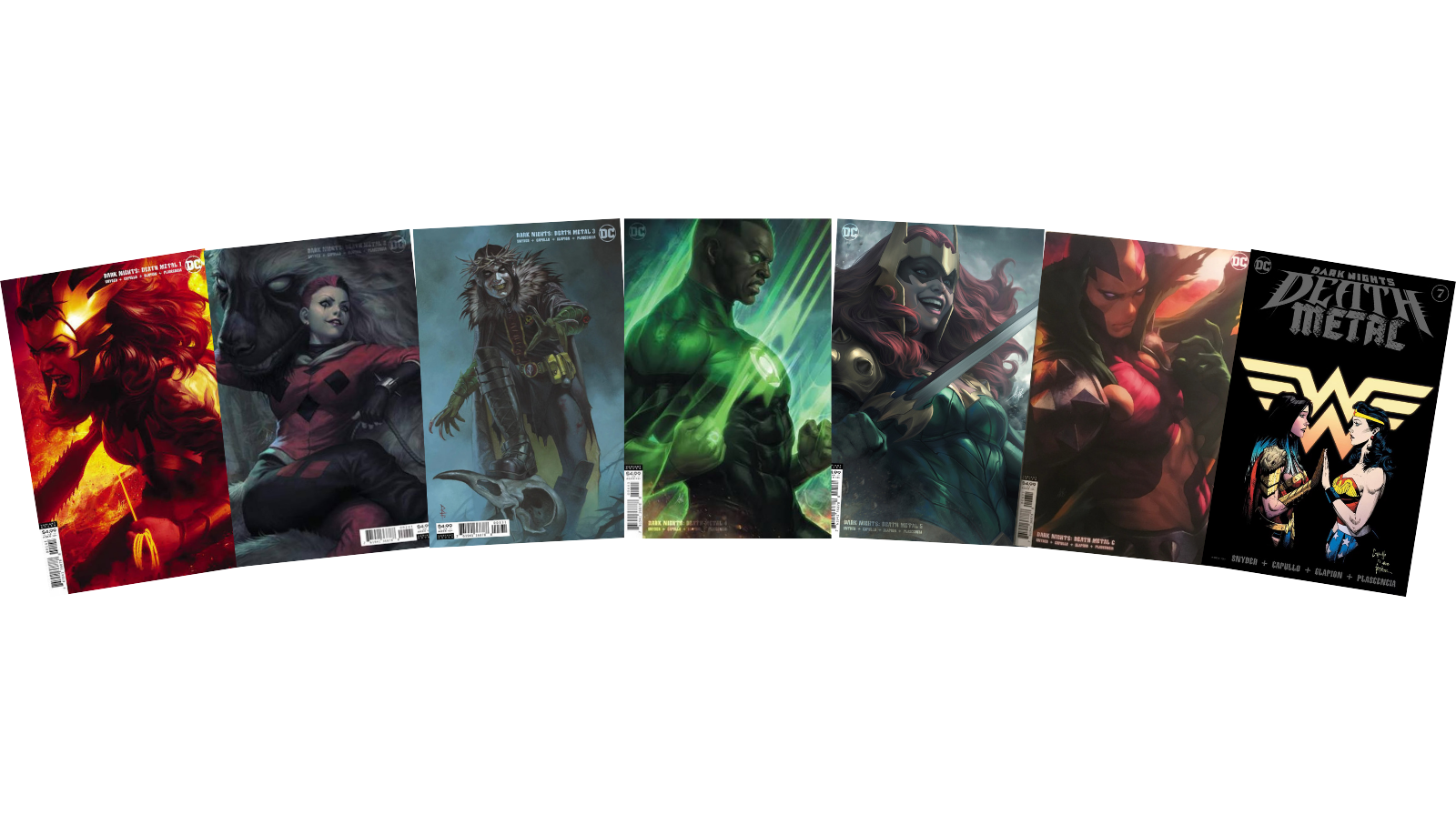 Dark Nights: Death Metal #1-7 – Set Completo Portadas Variantes (Comic Americano)