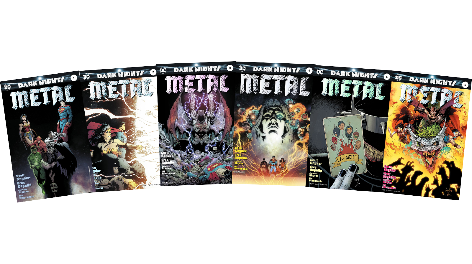 Dark Nights: Metal #1-6 – Set Completo de Portadas Variantes 2 (Comic Americano)